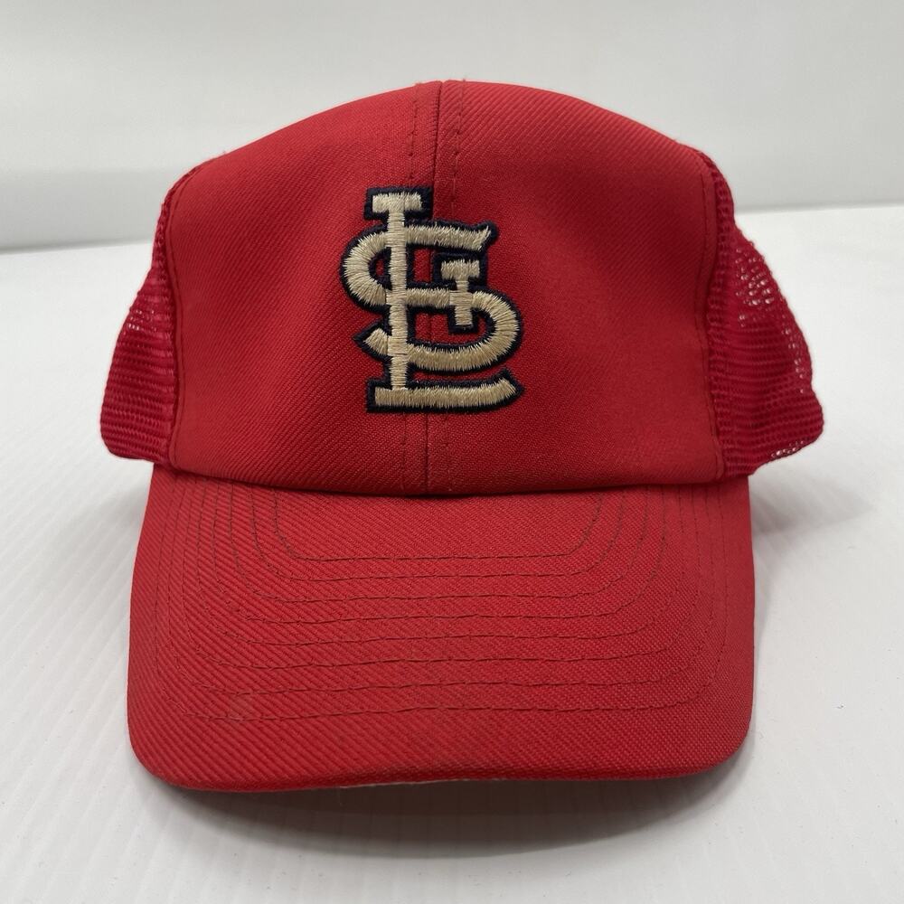 St. Louis Cardinals Red Snapback Mesh Trucker Cap Hat MLB Annco Med/Large Men's